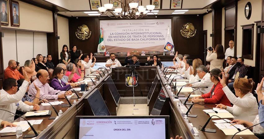 Instalan en BCS comisión interinstitucional en materia de trata de personas