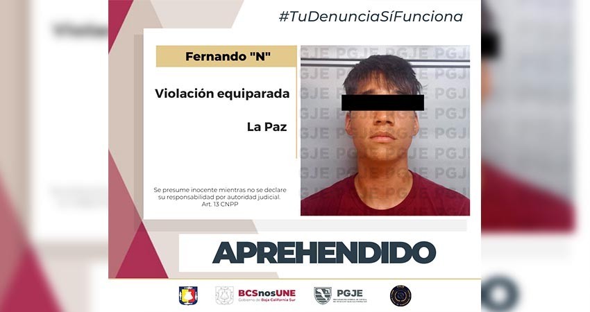 Aprehenden a Fernando “N”, era buscado por el delito de violación en La Paz