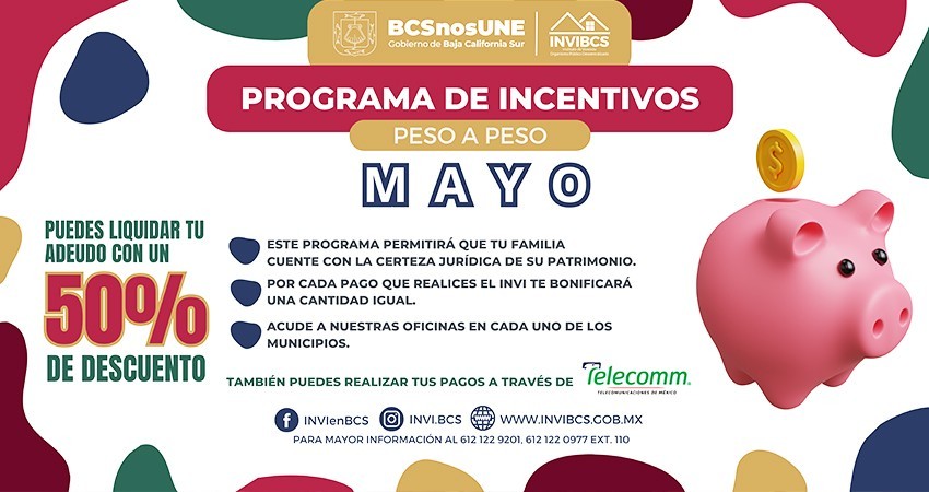 Continua INVI con el programa de descuentos del 50% en adeudos