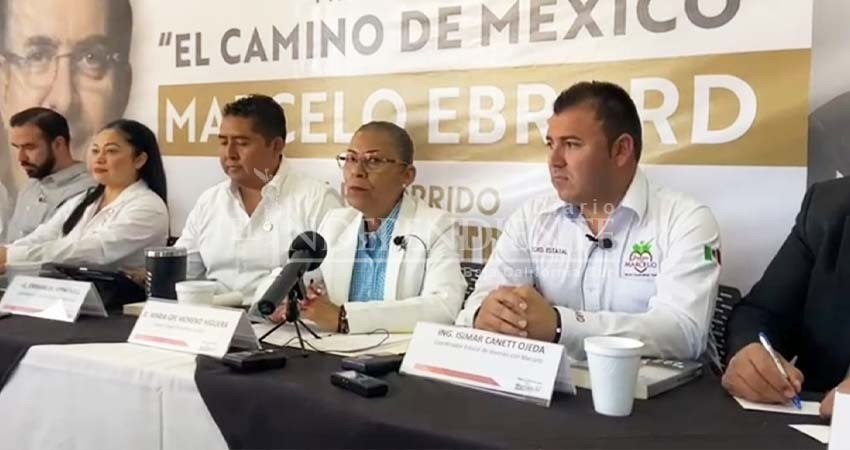 Es Mapy Moreno el enlace de Marcelo Ebrad, con BCS Es Mapy Moreno el enlace de Marcelo Ebrad, con BCS