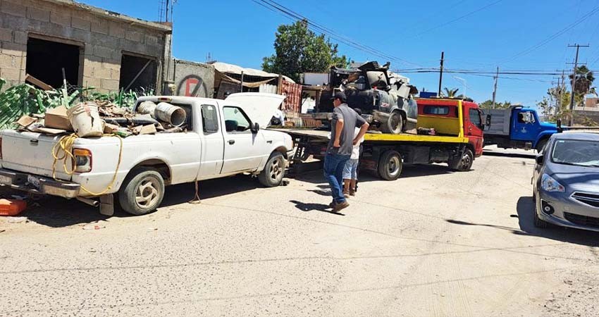 Operativo “Chatarra en Vía Pública” es un programa permanente del Ayuntamiento de Los Cabos