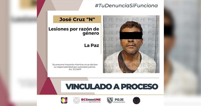 Por el delito de lesiones en razón de género Cruz “N quedó vinculado a proceso