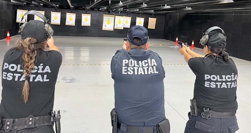 Policías estatales son capacitados en operaciones tácticas en academia de Puebla
