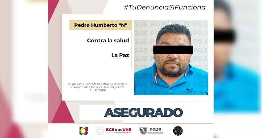 Fue detenido Humberto “N” posible narcomenudista; llevaba consigo 5 mil dosis de droga
