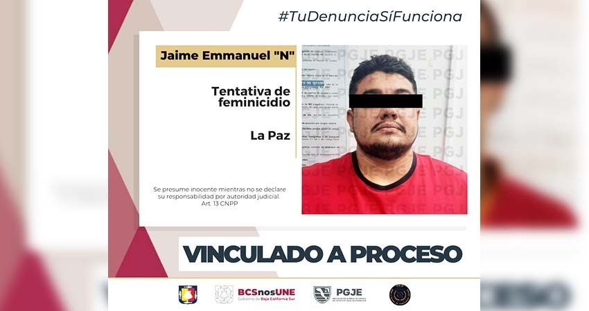 Vinculan a proceso a Emmanuel “N” por el delito de tentativa de feminicidio