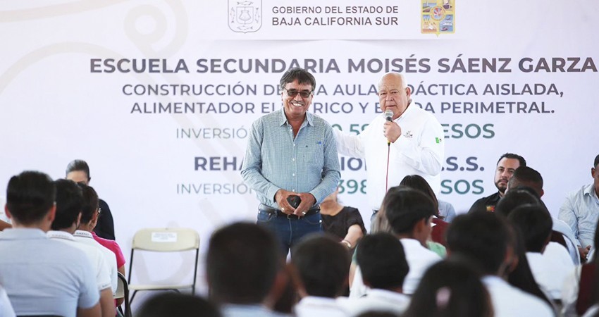Entrega gobernador Castro Cosío obras de infraestructura educativa en Los Cabos