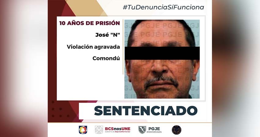 Sentencian a 10 años de prisión a José “N” por el delito de violación agravada