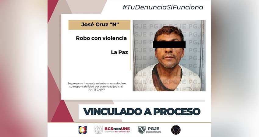 Obtienen otra vinculación a proceso para Cruz “N” por robo con violencia en un negocio
