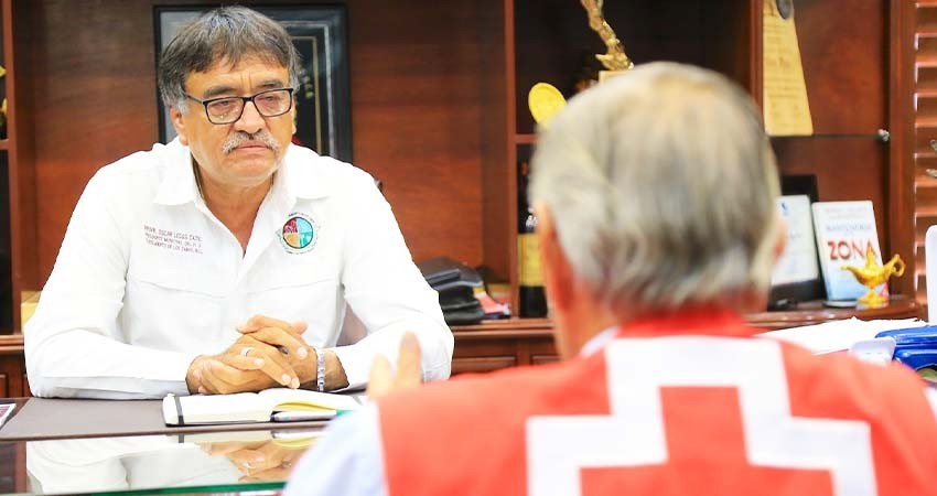 Alcalde Oscar Leggs Castro refrenda el respaldo y apoyo total a la Cruz Roja Mexicana