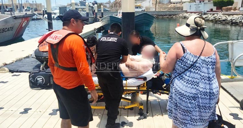 Nuevamente, evacua SEMAR a turista de embarcación Nuevamente, evacua SEMAR a turista de embarcación