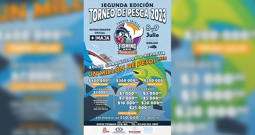 Todo listo para la celebración del Torneo “Fishing in The Five” en La Paz
