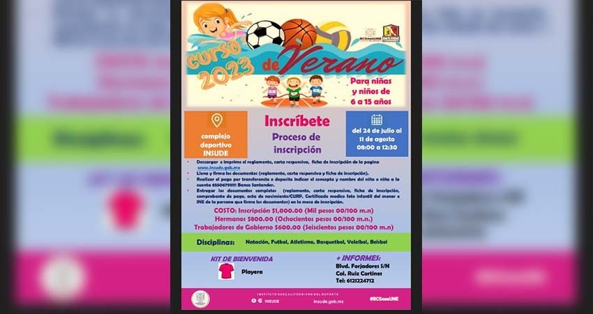 Registra buena respuesta curso de verano de INSUDE