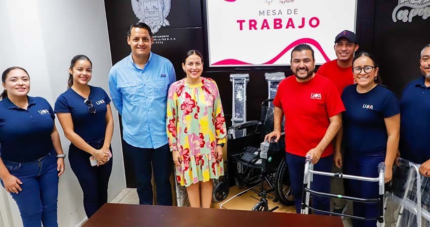 Recibe DIF Municipal La Paz donación de aparatos ortopédicos