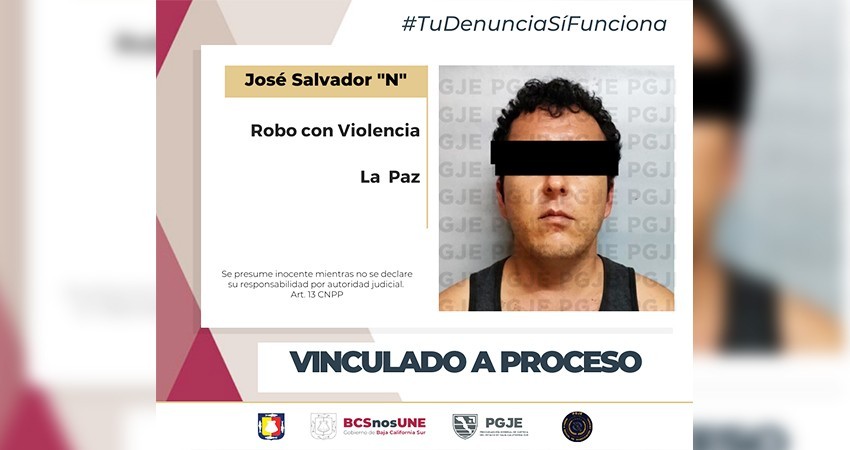 Por robo con violencia Salvador “N” quedó en prisión preventiva