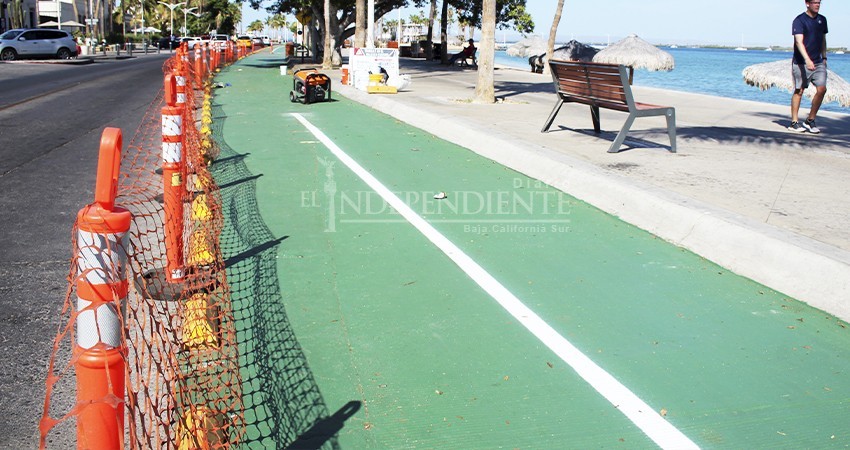 2.7 mdp cuesta la remodelación de la ciclovía del malecón de La Paz