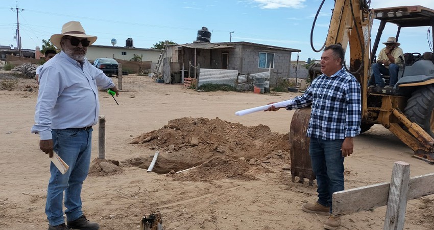 Inicia construcción de sistema de agua potable para la colonia Libertad en Guerrero Negro