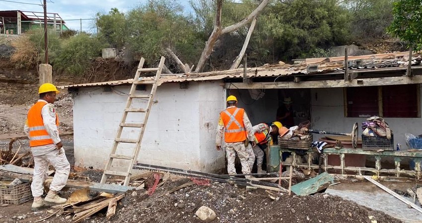 Confirman declaratoria de emergencia para BCS; evalúan daños en casas
