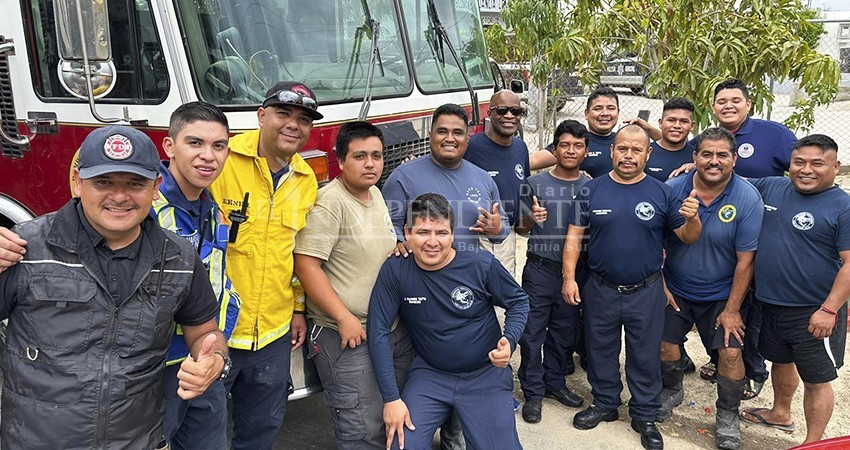Bomberos de CSL se trasladan a Santa Rosalía para apoyar en la rehabilitación Bomberos de CSL se trasladan a Santa Rosalía para apoyar en la rehabilitación
