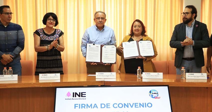 UABCS y Junta Local del INE firman convenio para difusión y uso de estadística electoral y de participación ciudadana
