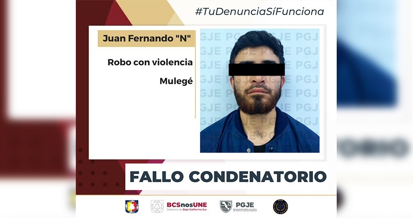 Falla juez contra Fernando “N” por el delito de robo con violencia