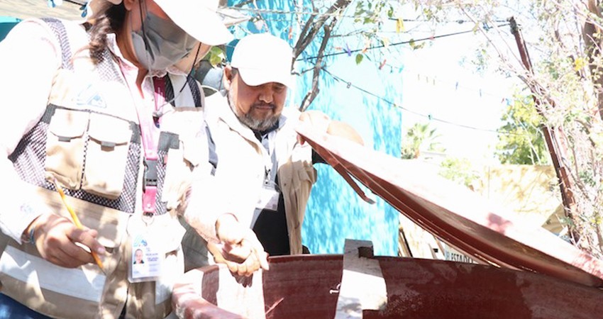 Brigadas de salud estatal realizan acciones de control larvario en Santa Rosalía