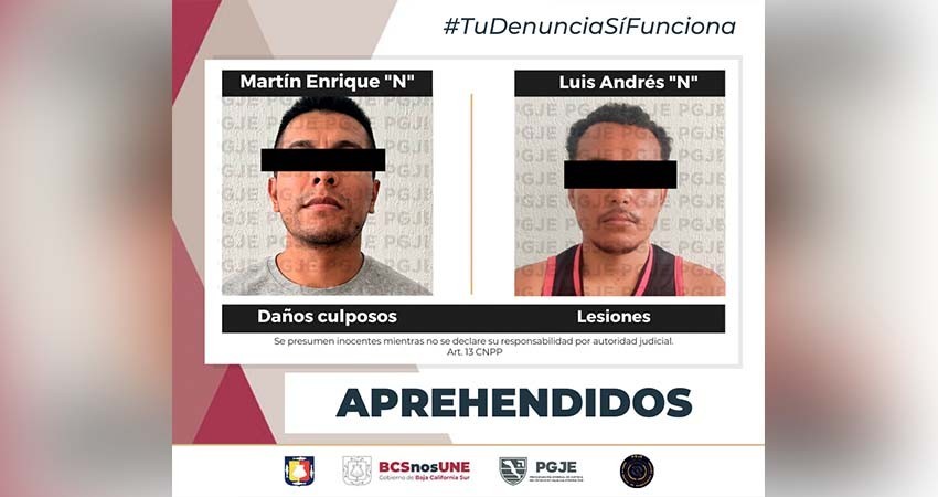 Son aprehendidas dos personas en Los Cabos por diversos delitos