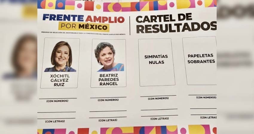 Así es la boleta del Frente Amplio por México Así es la boleta del Frente Amplio por México