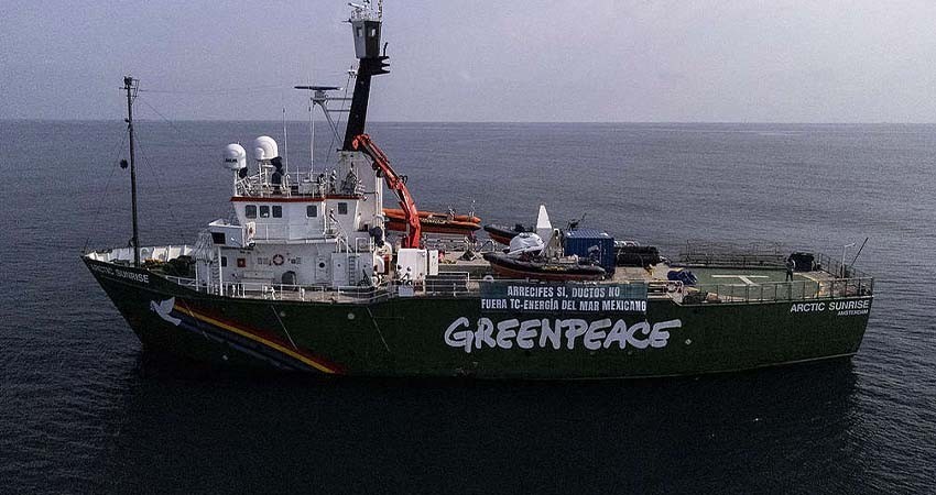 Greenpeace denuncia peligro para 481 especies y arrecifes por gasoducto en golfo de México Greenpeace denuncia peligro para 481 especies y arrecifes por gasoducto en golfo de México