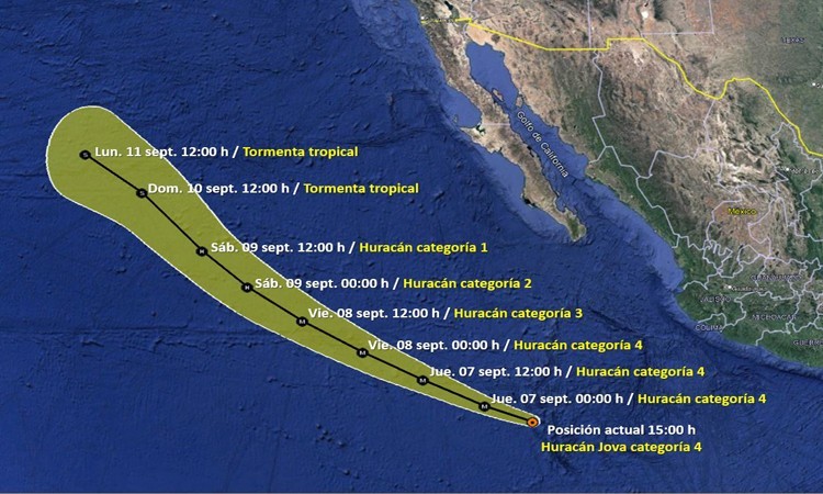 Pronostican días nubosos con posibles lluvias para BCS