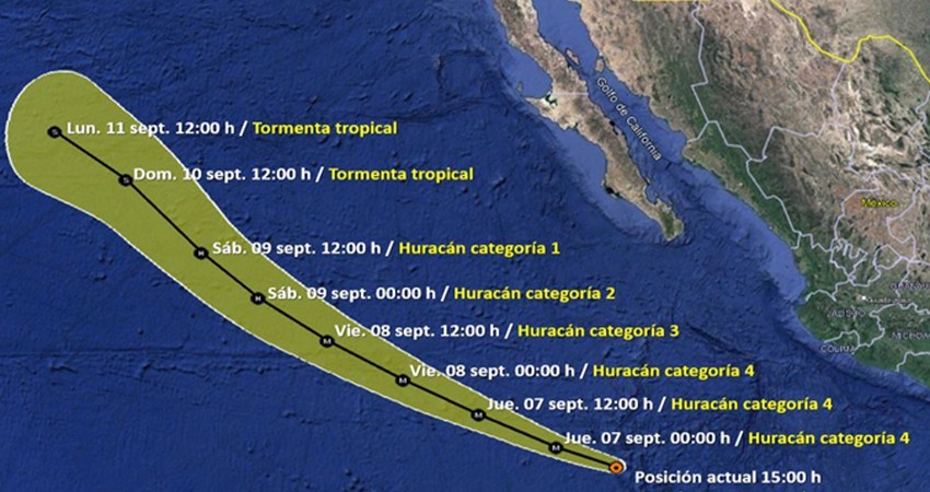 Pronostican días nubosos con posibles lluvias para BCS