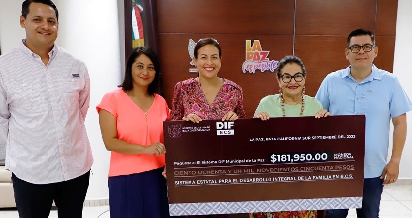 Recibe DIF Municipal La Paz apoyo de cuotas de recuperación Recibe DIF Municipal La Paz apoyo de cuotas de recuperación