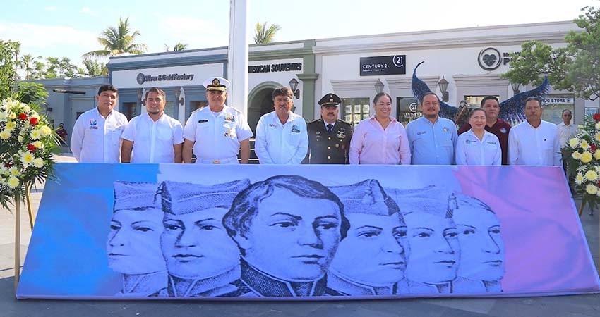 Autoridades de Los Cabos conmemoran el día de la Batalla de Chapultepec