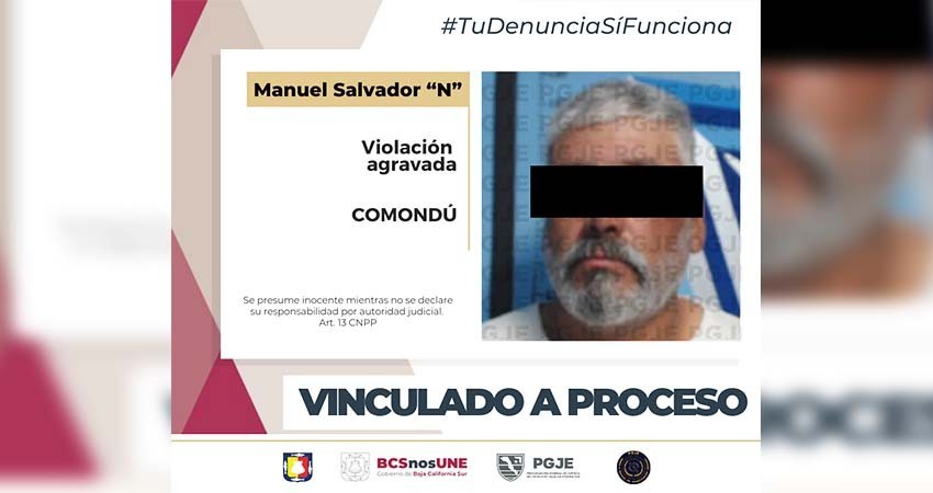 Obtiene PGJE prisión preventiva para otro imputado por violación agravada