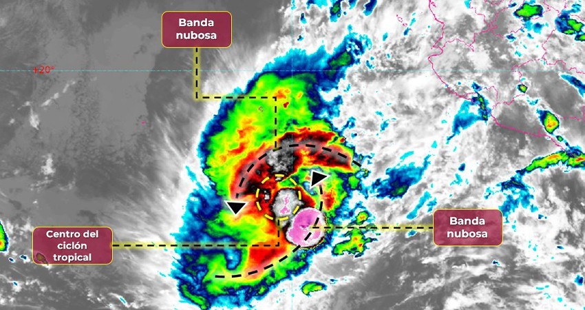 Sin peligro para BCS la Tormenta Tropical “Lidia” Sin peligro para BCS la Tormenta Tropical “Lidia”
