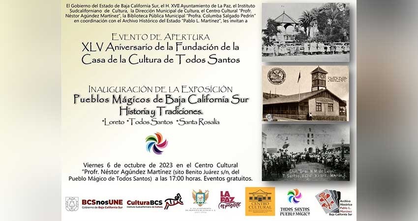 Celebrarán XLV Aniversario de la Casa de la Cultura de Todos Santos