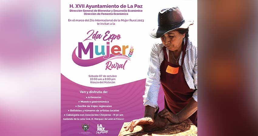 Invita a la población a la segunda edición de Expo Mujer Rural de La Paz
