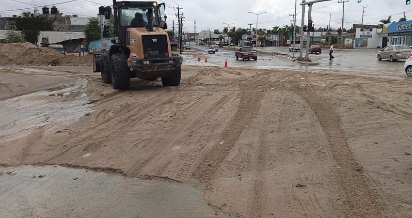 Servicios Públicos Los Cabos lleva a cabo labores para rehabilitar avenidas y retirar basura