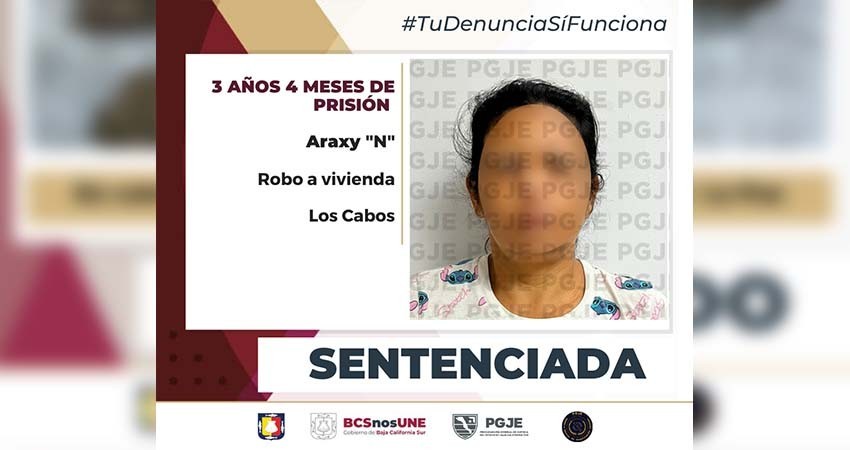 Sentencian a más de 3 años de prisión para culpable de robo a vivienda