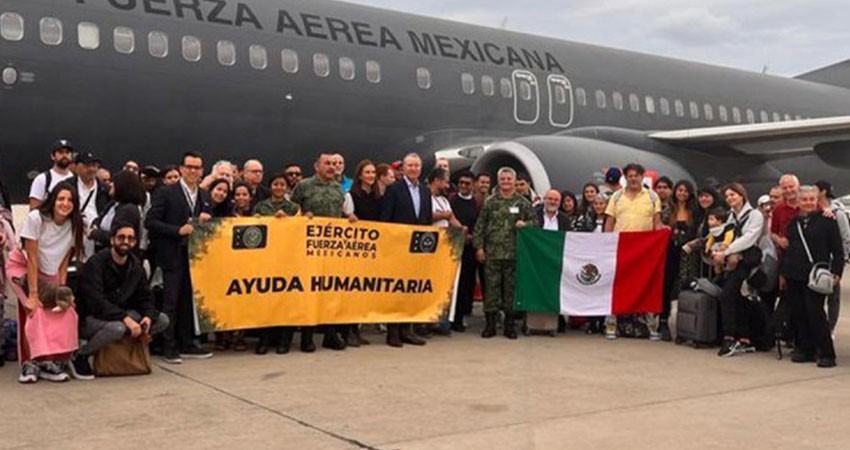 Rescatan a otros 158 mexicanos de Israel; llegan a Madrid Rescatan a otros 158 mexicanos de Israel; llegan a Madrid