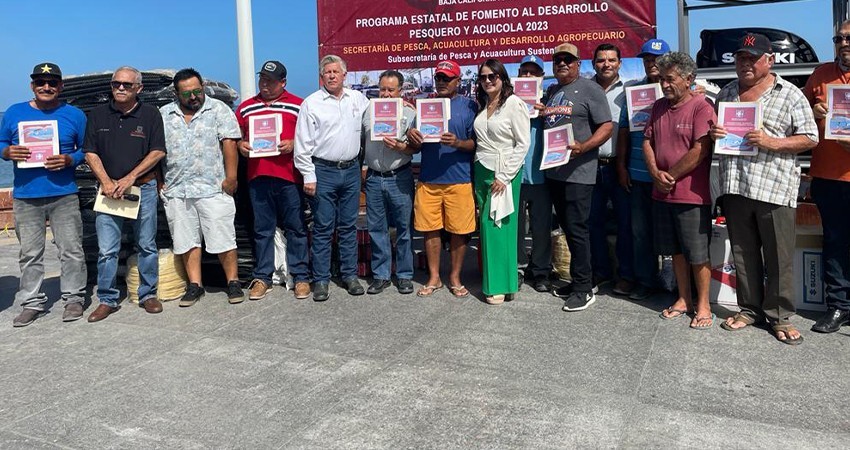Recibe sector pesquero y acuícola de la paz apoyos por más de 4.5 MDP