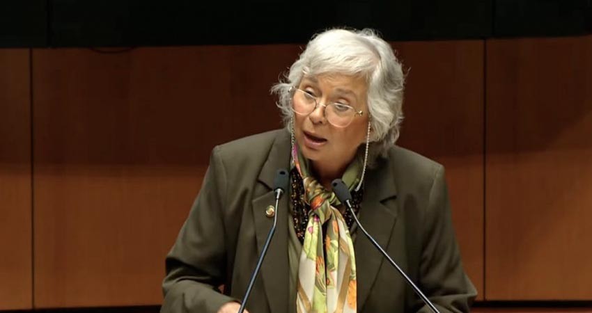 La senadora Sánchez Cordero vota contra desaparición de 13 fideicomisos