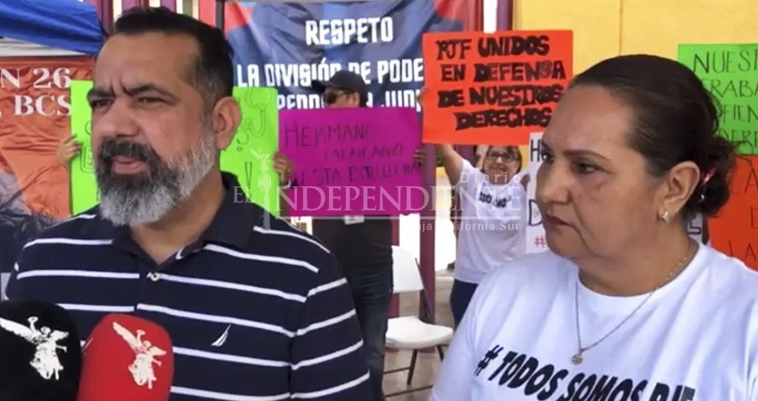 “Se desvirtuó la información”: Trabajadores del PJF durante plantón por fideicomisos