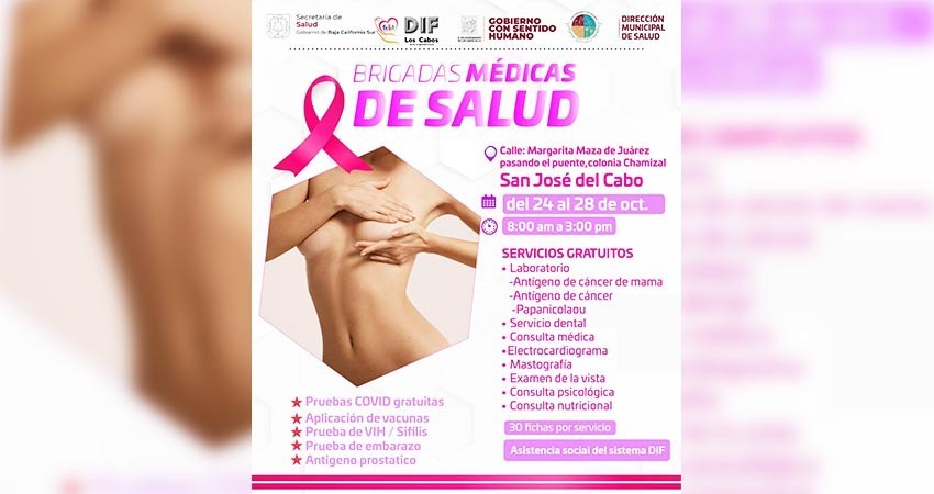 Esta semana las Brigadas Médicas de Salud del Ayto de Los Cabos estarán en SJC
