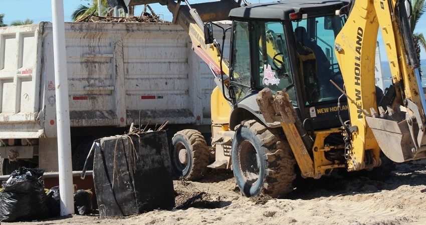 Recolecta Servicios Públicos más de 88 toneladas de residuos en el Malecón de La Paz