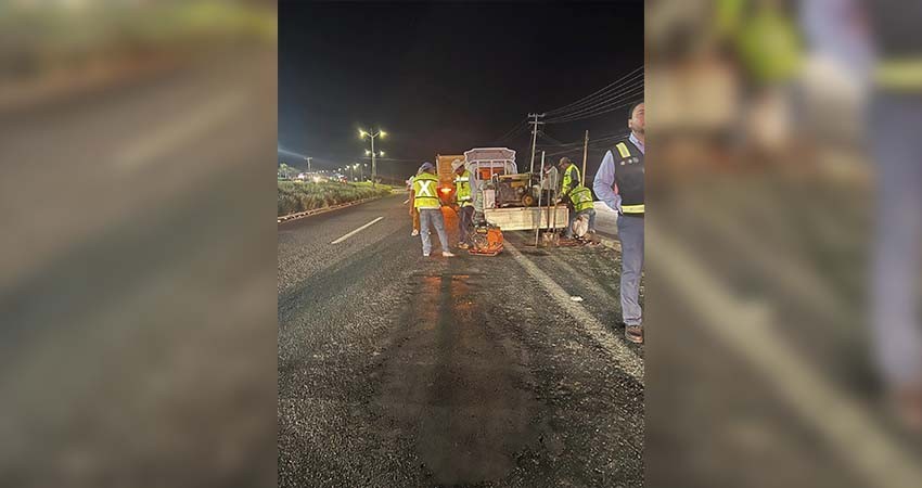 Ponen en marcha en Los Cabos el programa de “Bacheo nocturno”