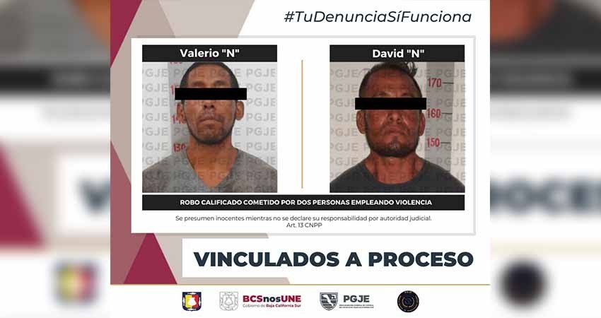 Vinculan a proceso 2 imputados por robo con violencia en CSL