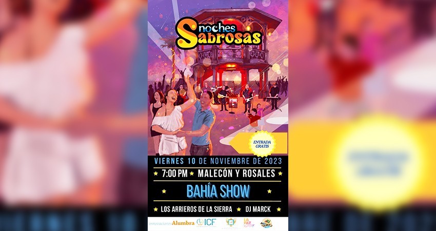 Se presentará el evento musical “Noches Sabrosas” en el Malecón