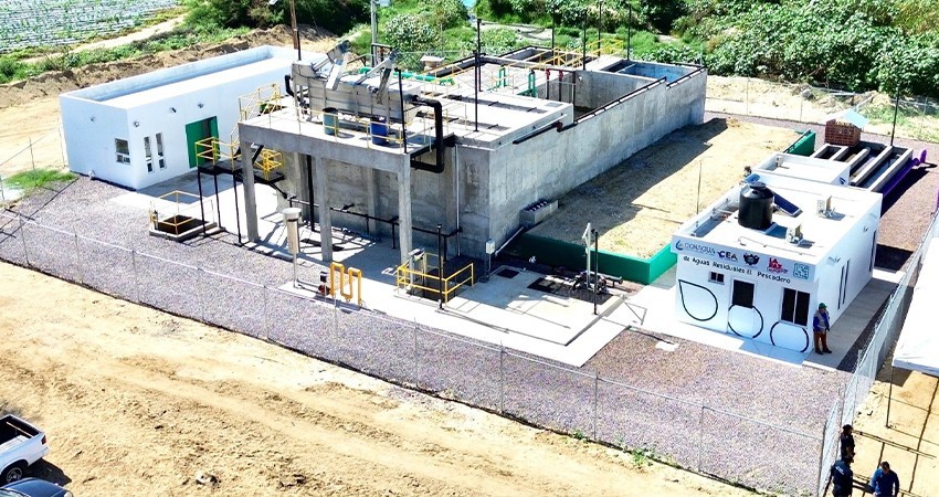 OOMSAPAS La Paz pone en operación nueva planta de tratamiento de aguas residuales de El Pescadero