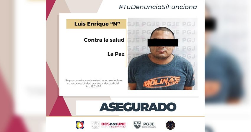 Detienen a probable narcomenudista con 2 mil 500 dosis de droga