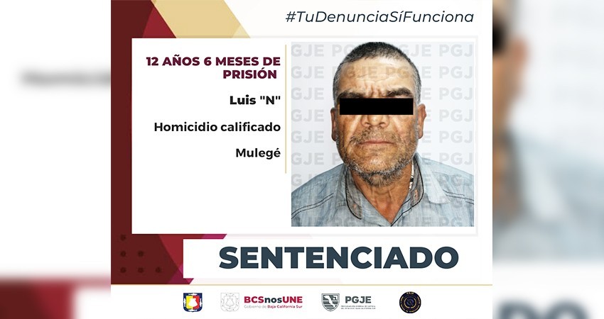 Por homicidio calificado sentencian a 12 años de prisión a Luis “N” Por homicidio calificado sentencian a 12 años de prisión a Luis “N”